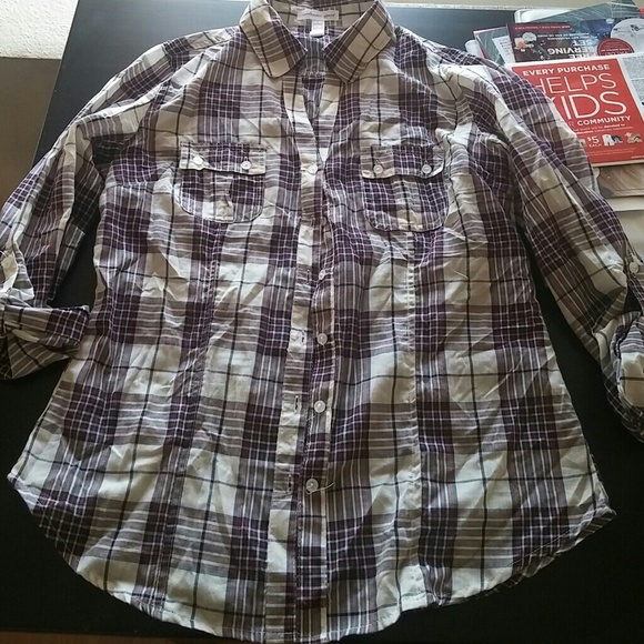 Flannel pattern blouse - Picture 2 of 4