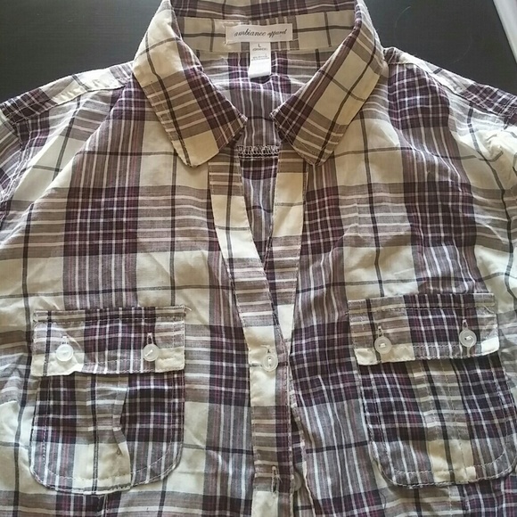 Flannel pattern blouse - Picture 3 of 4