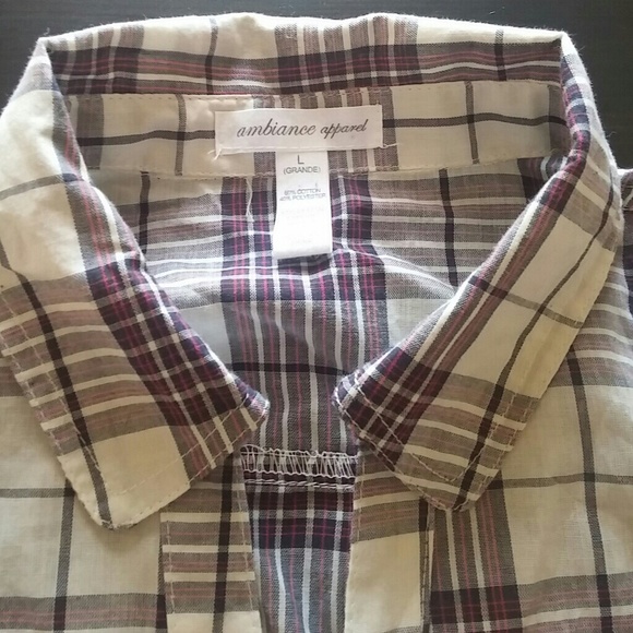 Flannel pattern blouse - Picture 4 of 4