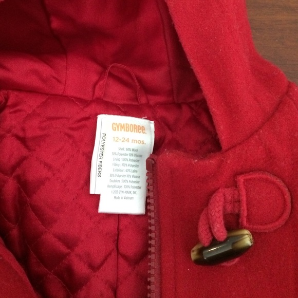 Toddler girl red winter coat - Picture 2 of 3