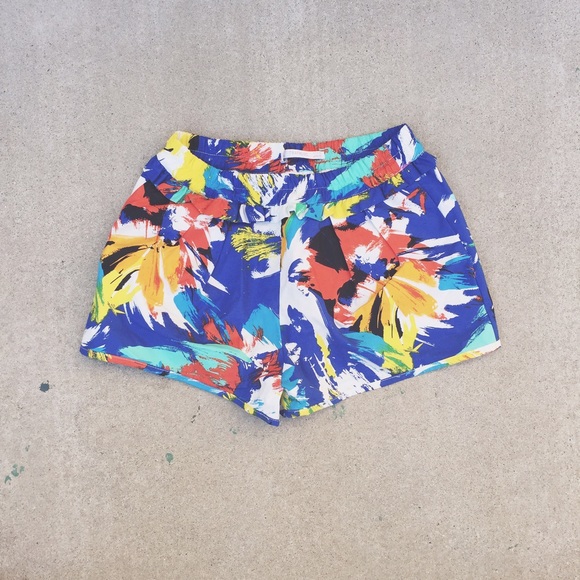 Zara Pants - zara colorful pattern shorts