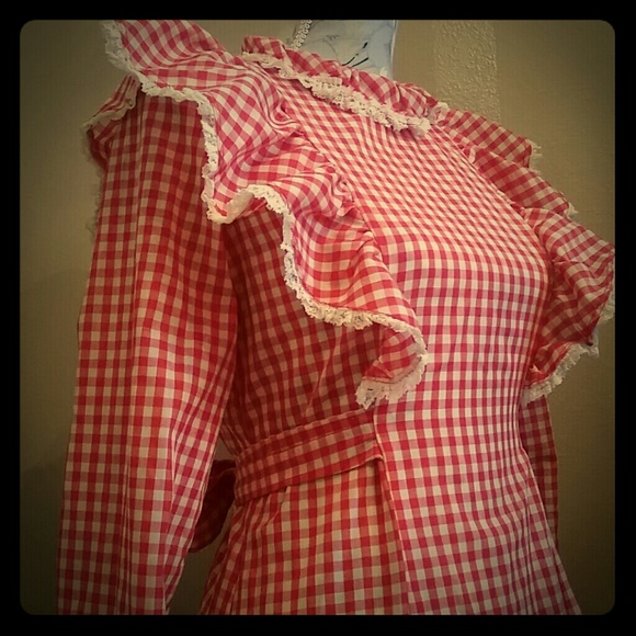 Vintage Red and white gingham dress