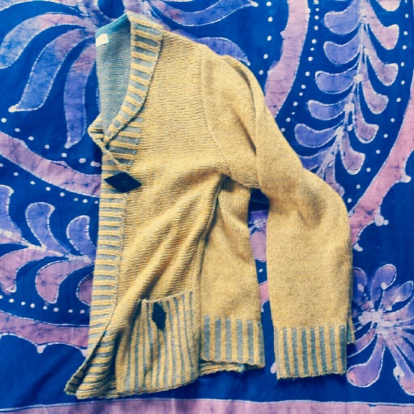 Mustard Anthro Asym Sweater