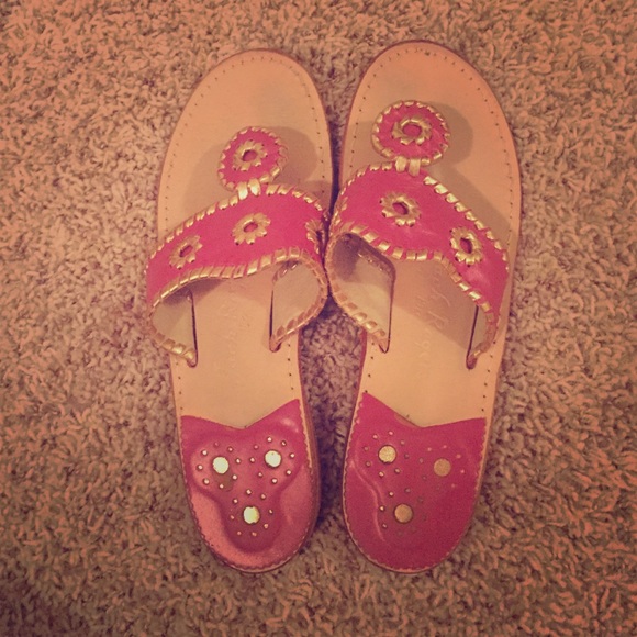 Jack Rogers Shoes - Pink and gold Jack Rogers