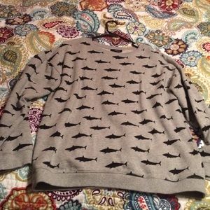Forever 21 shark sweatshirt size small.