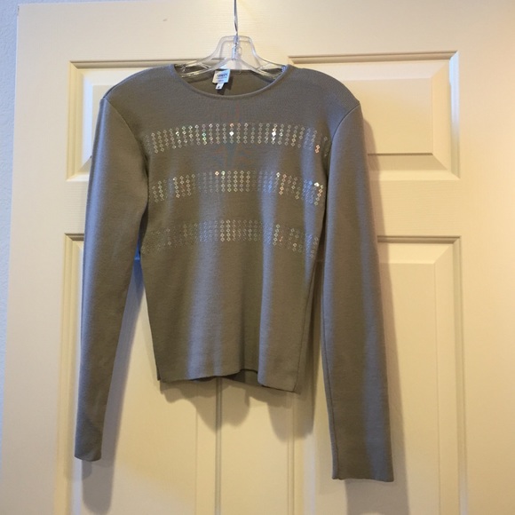 Armani Collezioni Sweater with Sequins