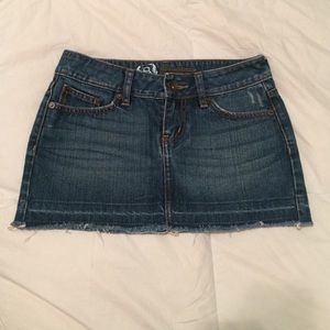 Jean mini skirt