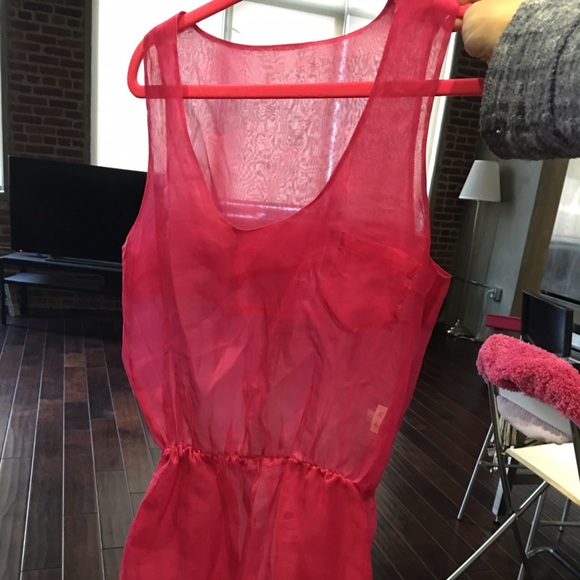 Transparent sleeveless dresses