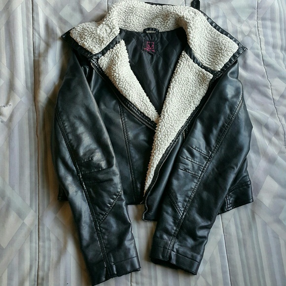 Black Faux Leather Jacket