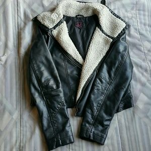 Black Faux Leather Jacket