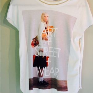 Zara Art + Street + Wear Silk Tank