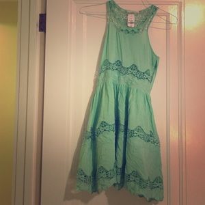 Mint Green Milau Dress