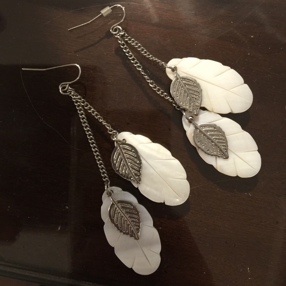 She'll Silver Costume Earrings