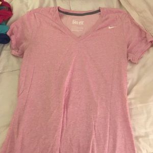 Pink Nike Dri-fit workout top