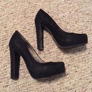 Miss Sixty black suede pumps