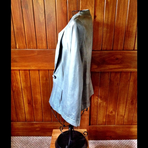 Classiques Entier green moss color leather jacket - Picture 4 of 6