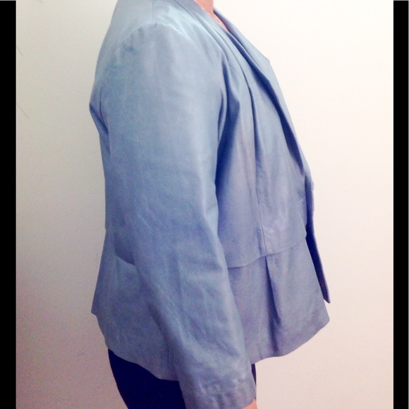 Classiques Entier green moss color leather jacket - Picture 6 of 6