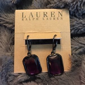 LAUREN Ralph Lauren Purple Drop Earrings