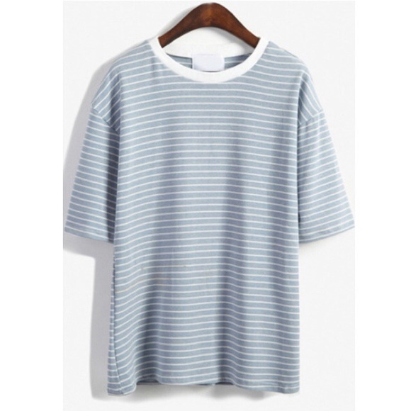 Sky Blue Stripped T-Shirt