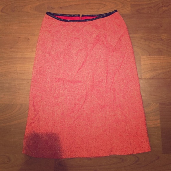 Theory Tweed Midi Skirt