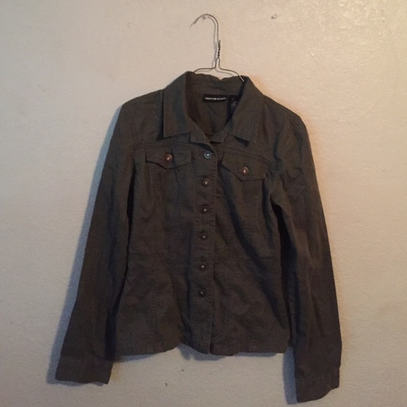 Army green jacket from DKNY Jeans, worn once - Picture 1 of 2