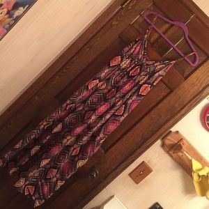 Aztec print maxi dress