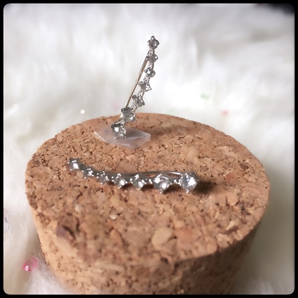 Crystal Lined Cuff Earring /3 for $20 - Picture 2 of 4
