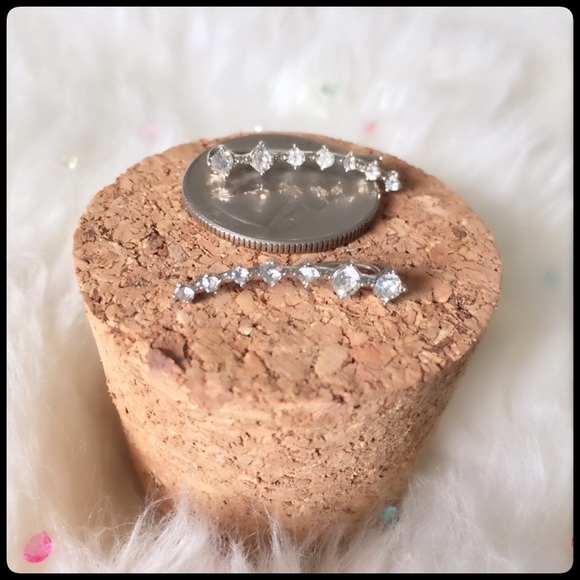 Crystal Lined Cuff Earring /3 for $20 - Picture 3 of 4