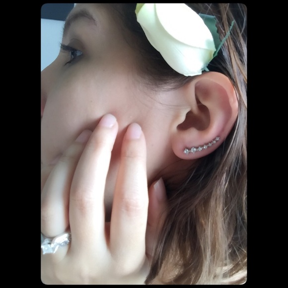 Crystal Lined Cuff Earring /3 for $20 - Picture 4 of 4