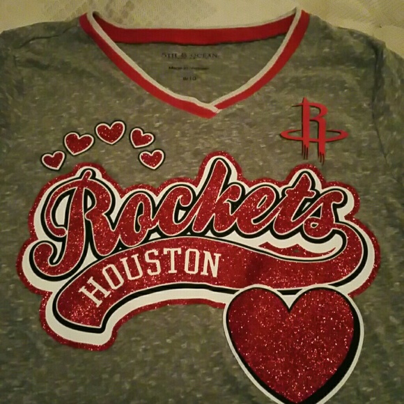 Girls Houston Rockets TShirt - Picture 2 of 3