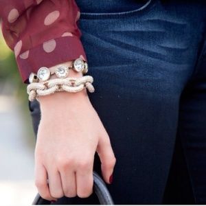 Clear Crystal Brûlée Gem Bracelet