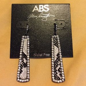 ABS Aileen Schawrtz Rhinestone Drop Earrings