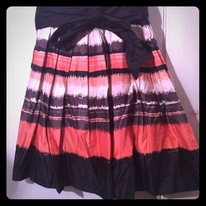 H&M A-line Orange and Black skirt