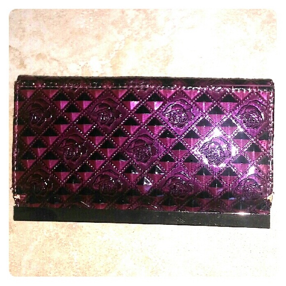 Burgundy Rose Embellished Bocketbook