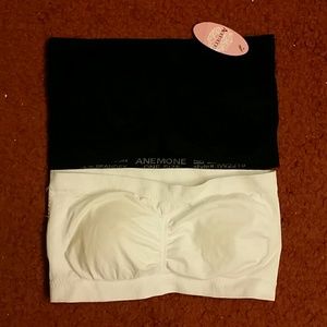 NWT Set of 2 Padded Strapless Bandeau Bra OS