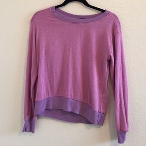 Purple long sleeved shirt