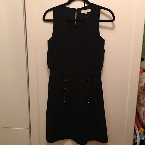 Ann Taylor LOFT black A line dress