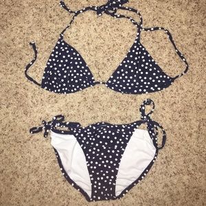Blue Polka Dot Bikini from Old Navy
