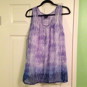 Blue Ombré Maternity Tank