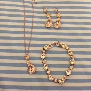 Rose gold givenchy jewelry set