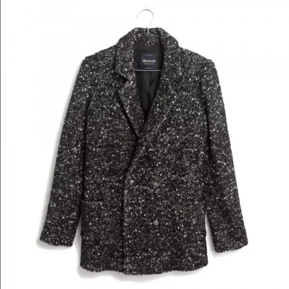 Madewell et Sezane tweed coat