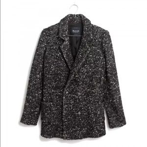 Madewell et Sezane tweed coat