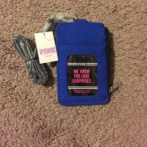 Victoria's Secret "pink" badge holder