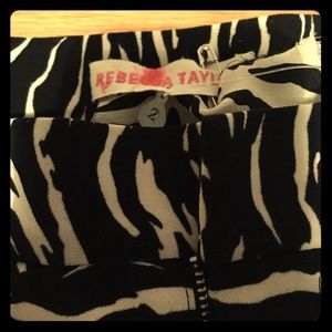 NWT Rebecca Taylor Skinny Pants, 2. Chic zebra.