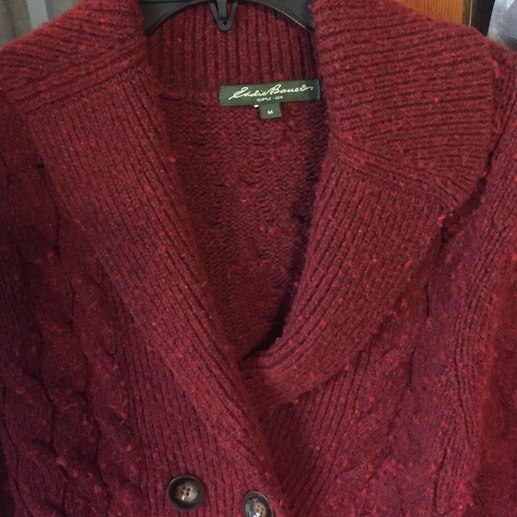 Eddie Bauer AngoraRabbit & Wool Peacoatπ - Picture 2 of 4