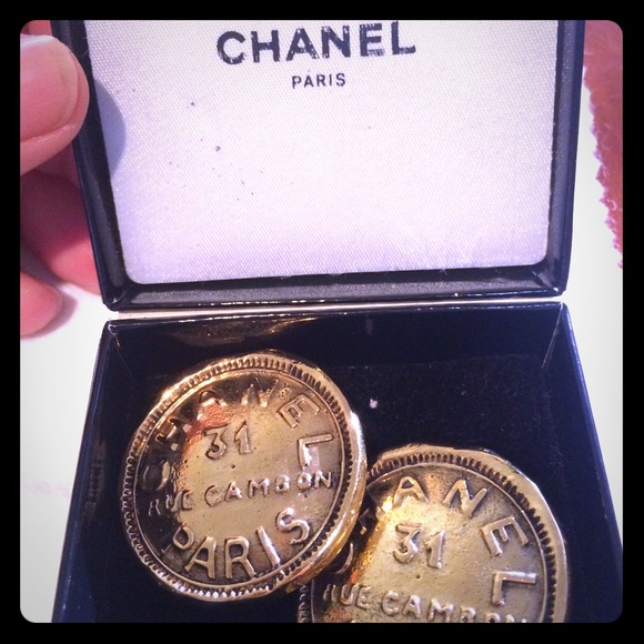 Authentic Chanel clip on earrings. Vintage