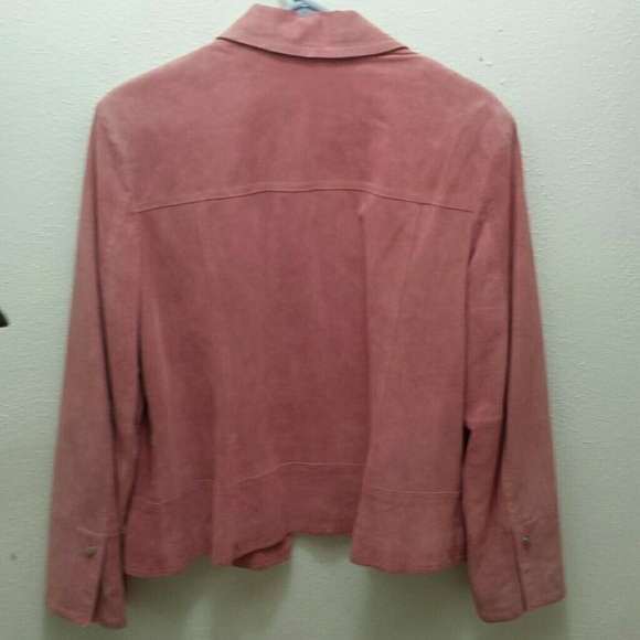 Pink suede jacket - Picture 3 of 3