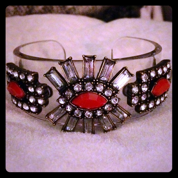 J. Crew Lucite statement cuff bracelet - Picture 1 of 4
