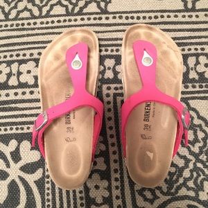 Pink Birkenstocks (price reduced)