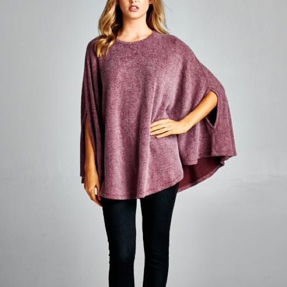 LOWEST "Beyond the Stars" Loose Cape Poncho Top - Picture 4 of 4